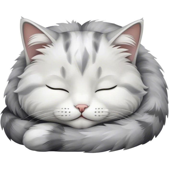Sleeping cat cute emoji
