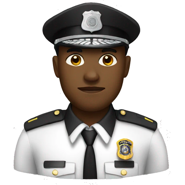 black officer emoji