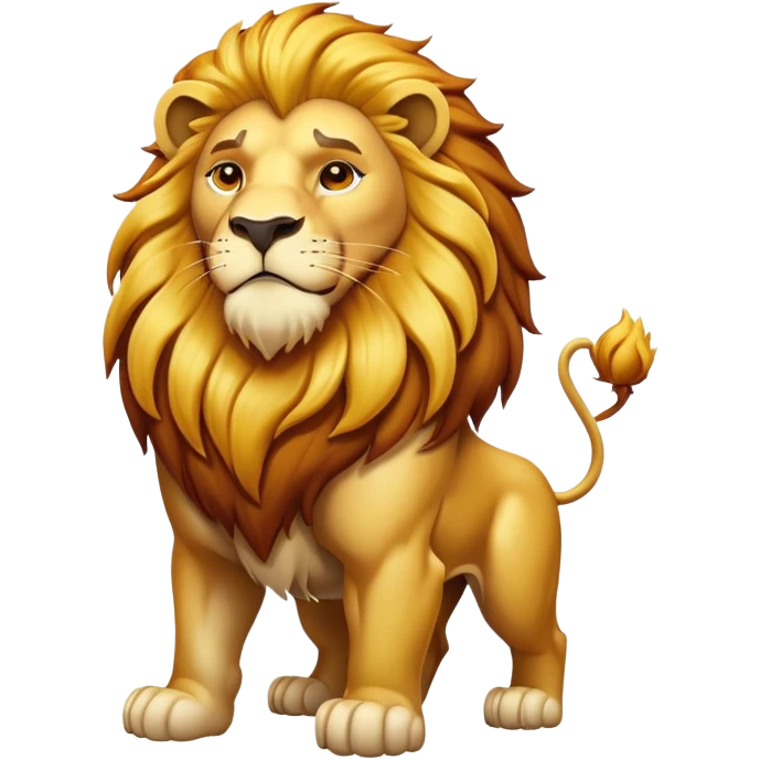 A king lion emoji
