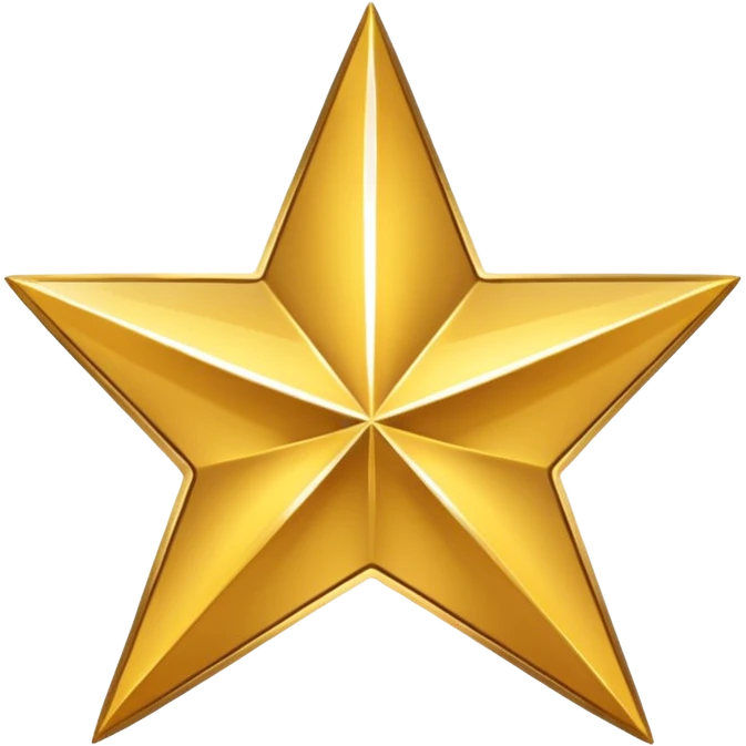 golden quadrangular star emoji