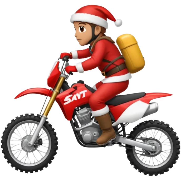 motocross christmasw emoji