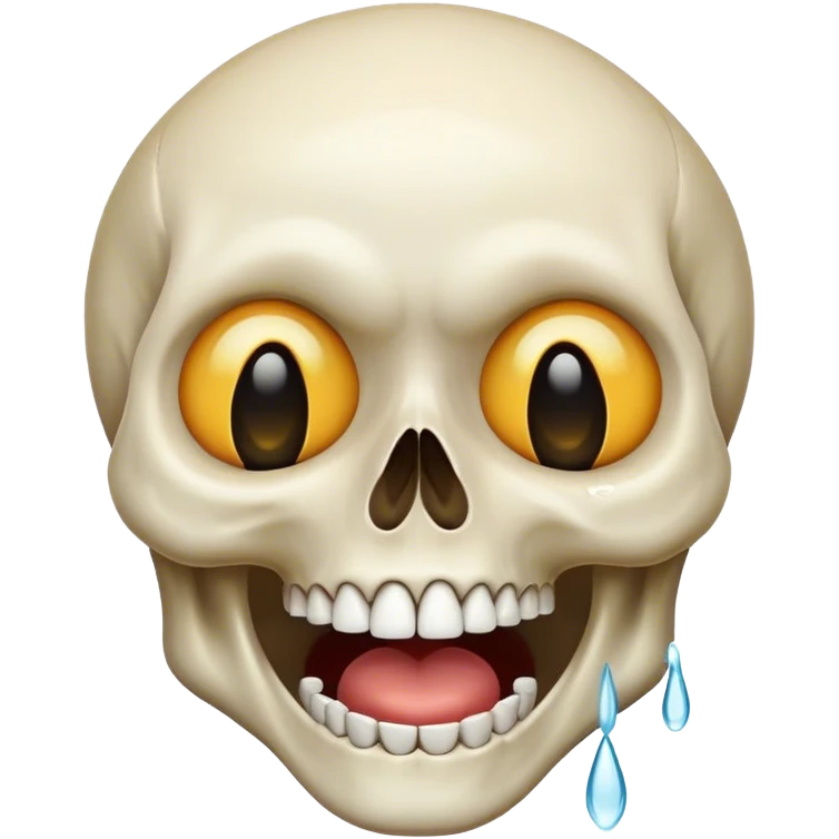 skull cry laughing emoji