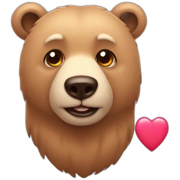 bear with heart eyes emoji
