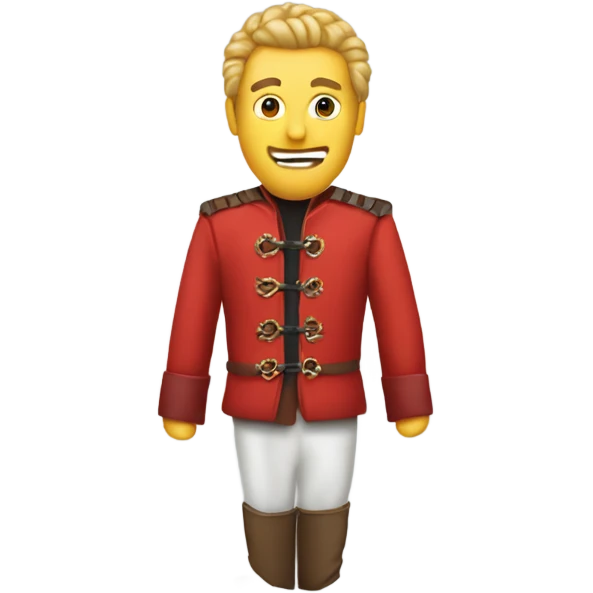 Red jacket Nutcraker emoji