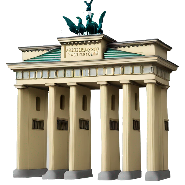 Brandenburg Gate Berlin emoji