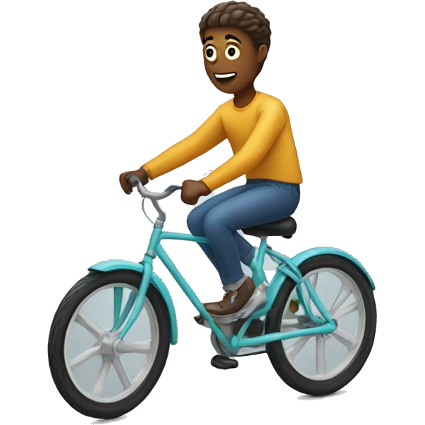With riding a bike  emoji