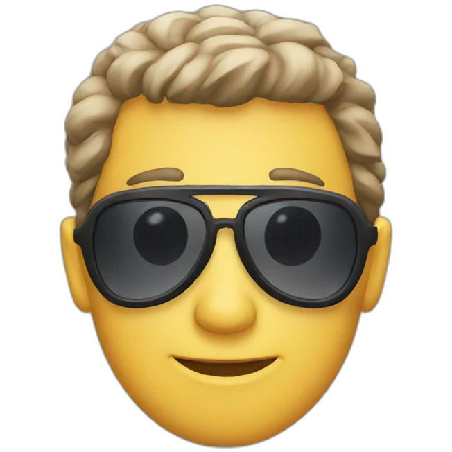 pilot sunglasses emoji