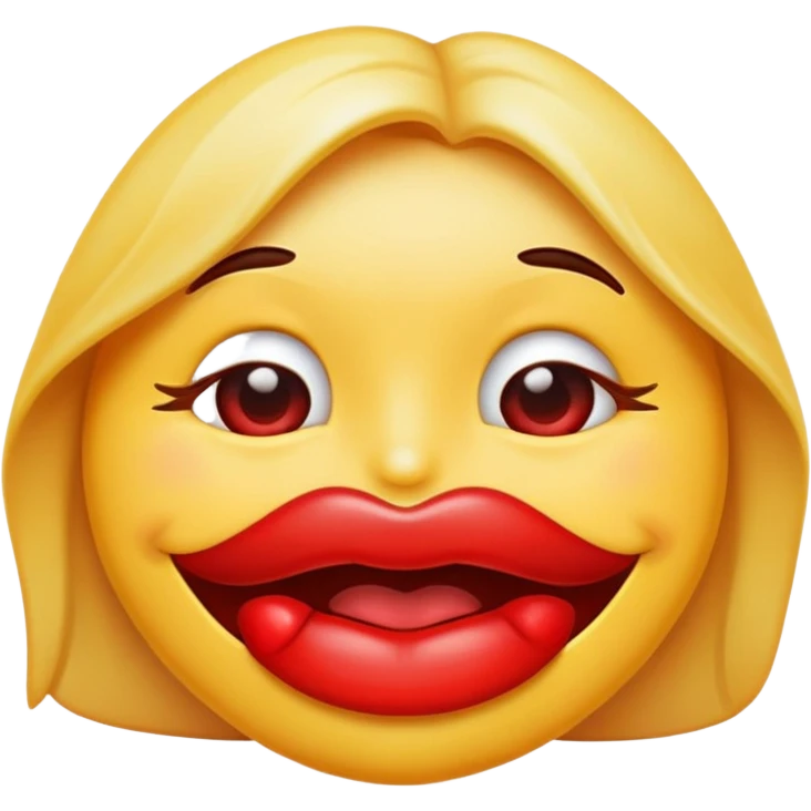 Lip biting emoji emoji