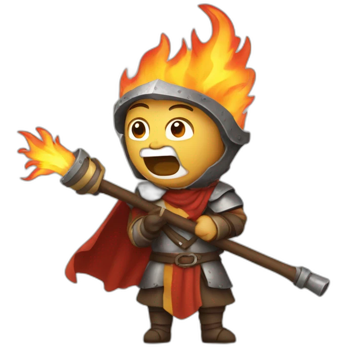 medieval firebreather emoji
