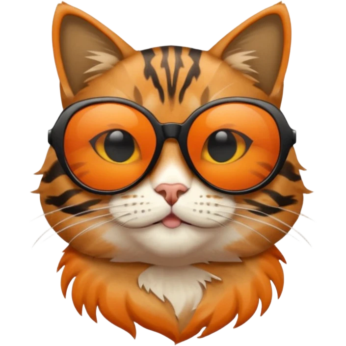 Cat wearing sunglasses emoji