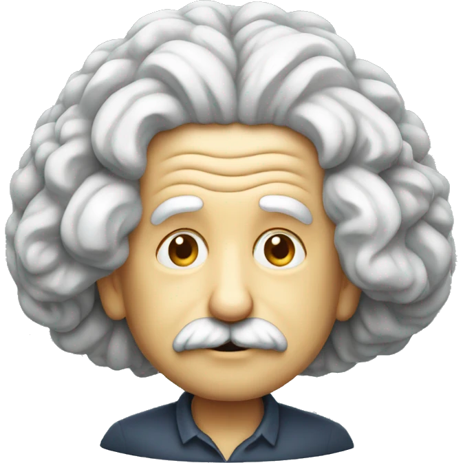 albert einstein brain emoji