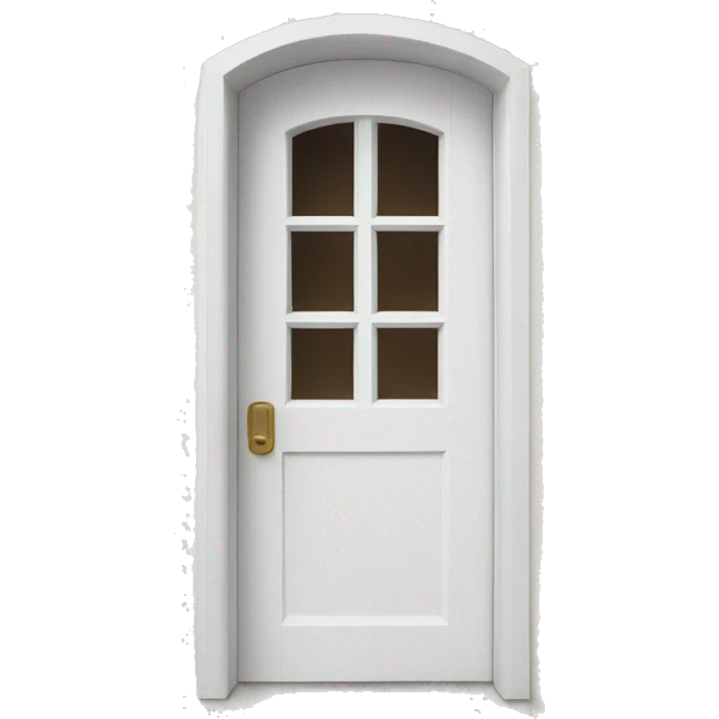 closed white door emoji