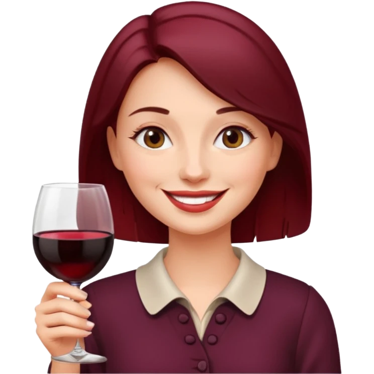naga polska kobieta z winom emoji