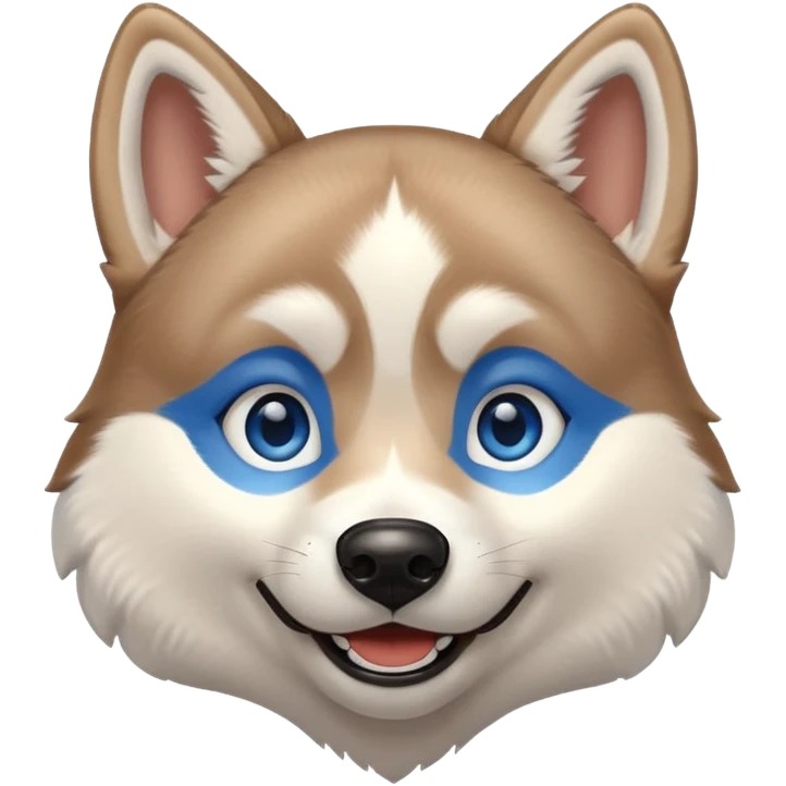 smiling husky emoji
