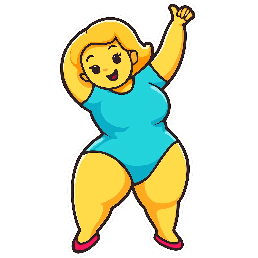 Change hair color to blonde, keep everything else the same, in sticker style. emoji