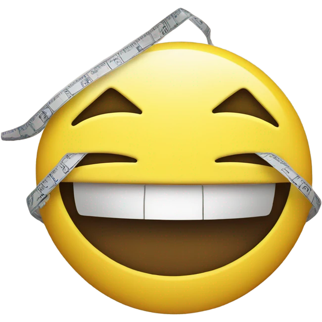 Smiley face with tape on mouth emoji