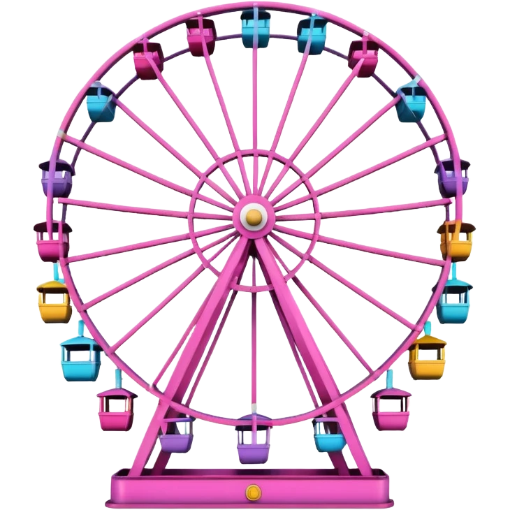 mix pink theme park Ferris wheel emoji