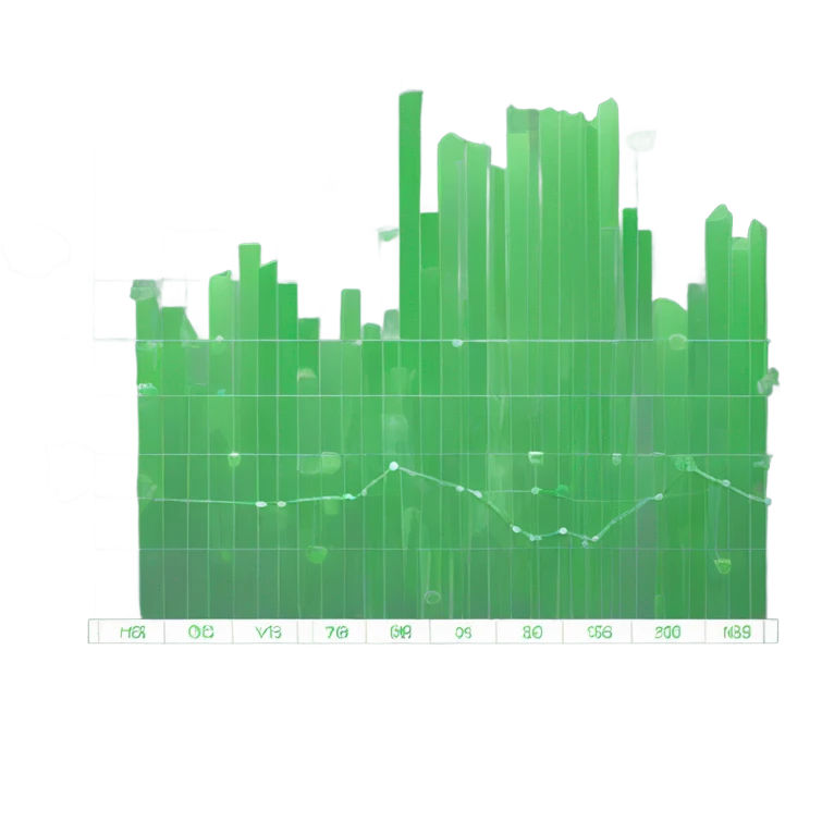 Green chart emoji