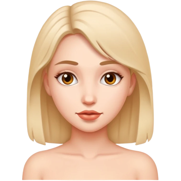 Девушка без одежды emoji