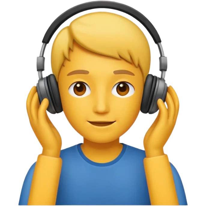 Listen to music emoji