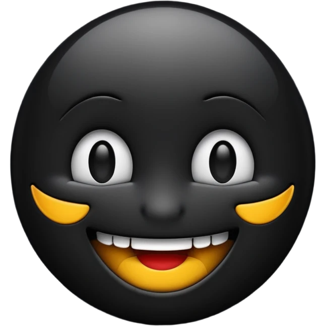 Dark smile emoji  emoji
