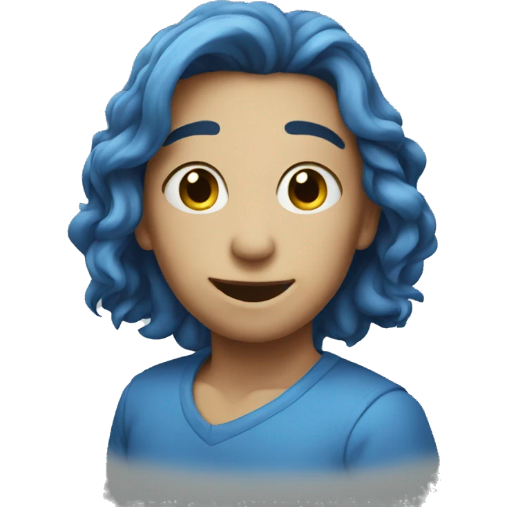 Blue emoji