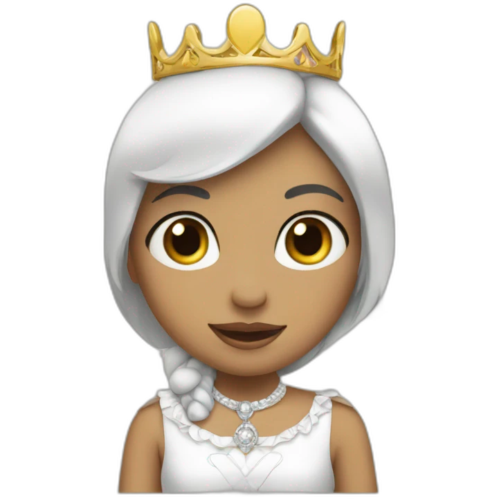 Princesse en pingouin  emoji