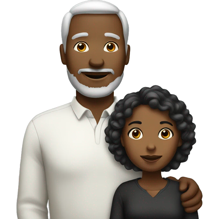 family white father and black mother emoji