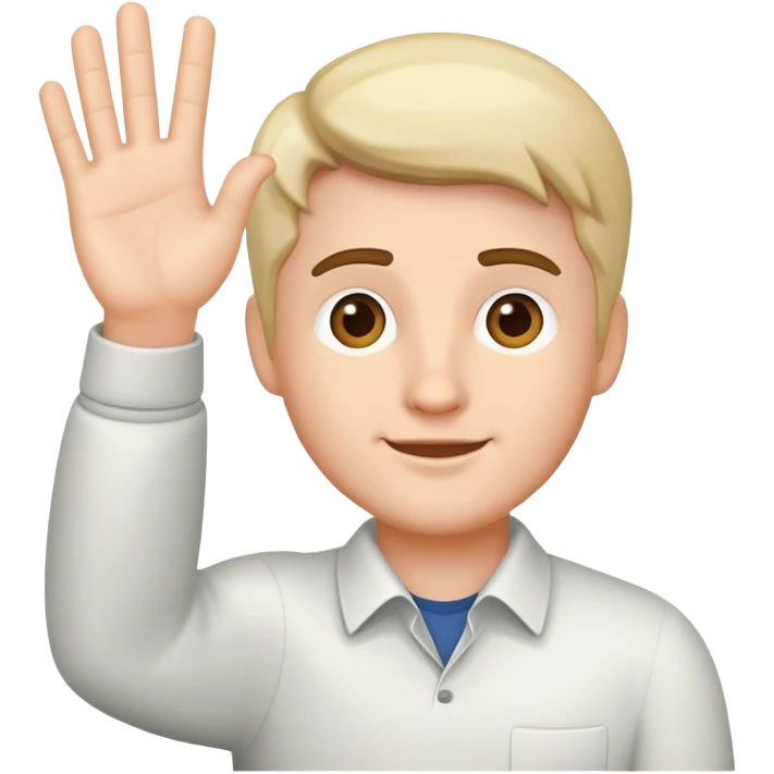 Gabe waving his hand emoji