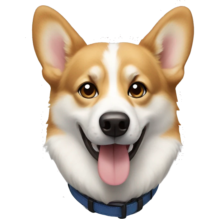 Corgi husky white mix  emoji