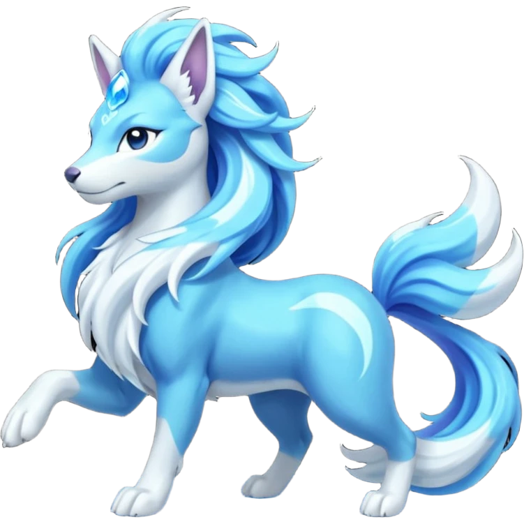 Pokemon  legendary Suicune emoji