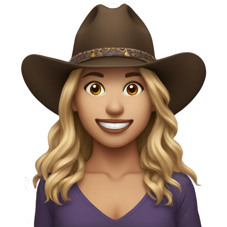 Hat face texas dancer emoji
