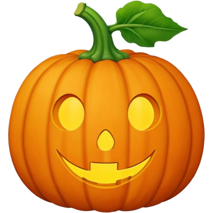 A living pumpkin emoji