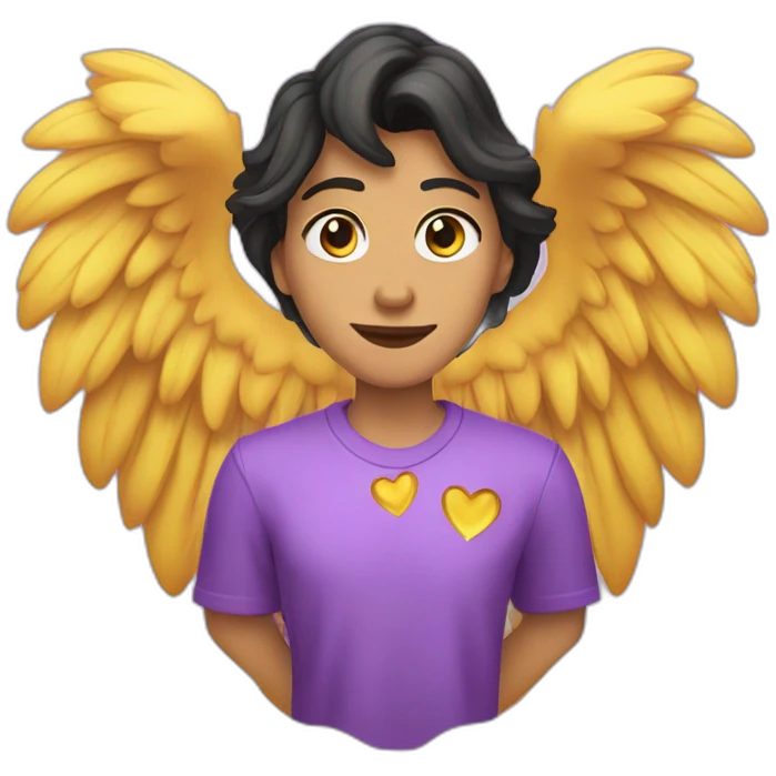 Corazón lila quebrado emoji