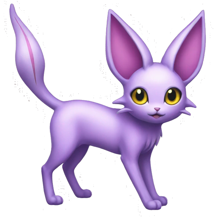 Kawaii Espeon full body emoji