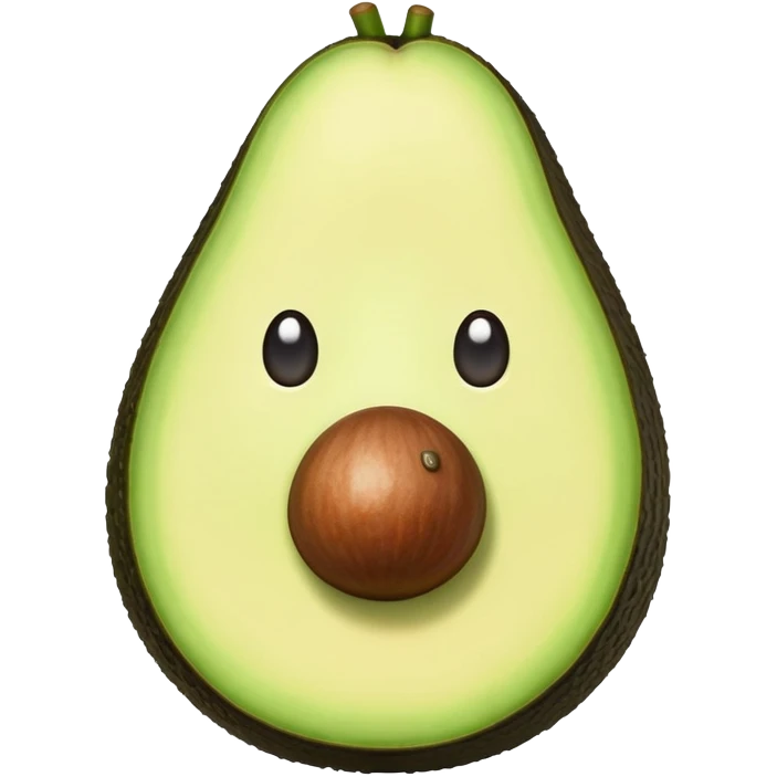 sad realistic avocado emoji