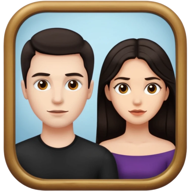 Spooky Man  in mirror behind woman emoji