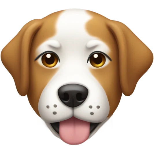 Dog with  eyes closed emoji