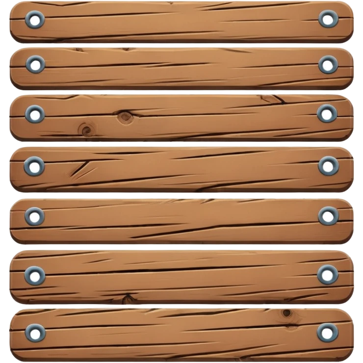 Wooden plank with nails emoji