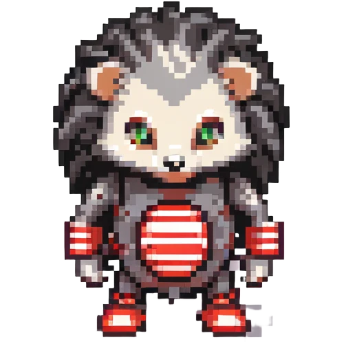 black and red hedgehog with glowing hover shoes and red stripes, standing ready for battle on metallic platforms with neon lights, dark industrial background, mysterious and edgy emoji