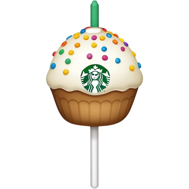 Starbuck birthday cake pop emoji