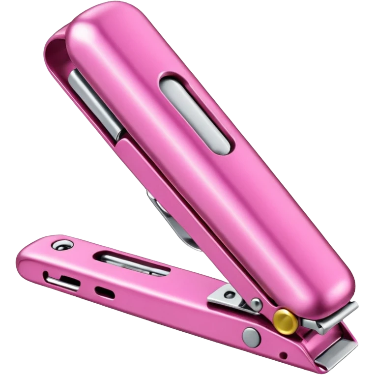 Pink nail clipper emoji