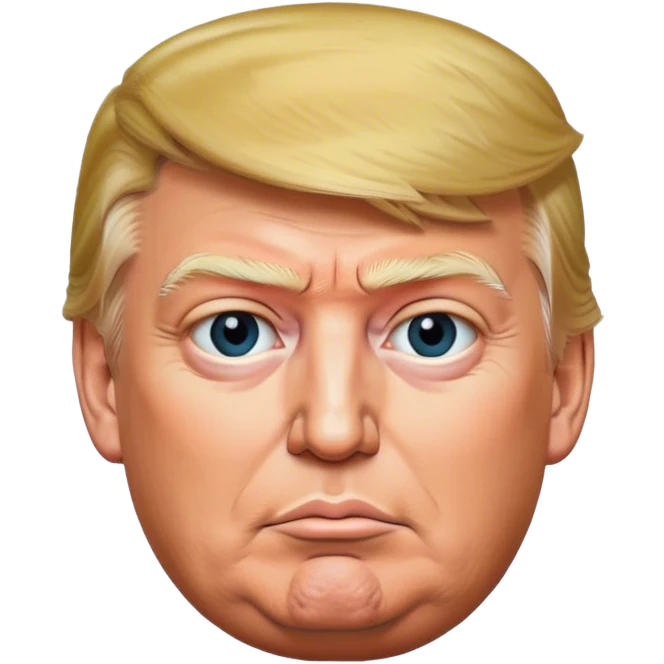 photorealistic Donald trump emoji