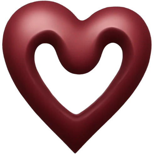 dark red heart emoji
