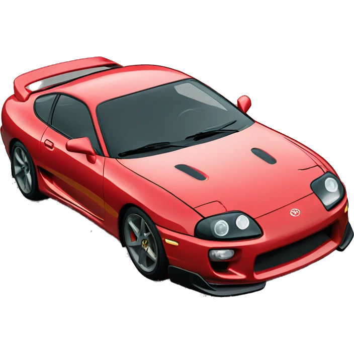 Toyota supra mk4 con caparazones de tortugas de ruedas emoji