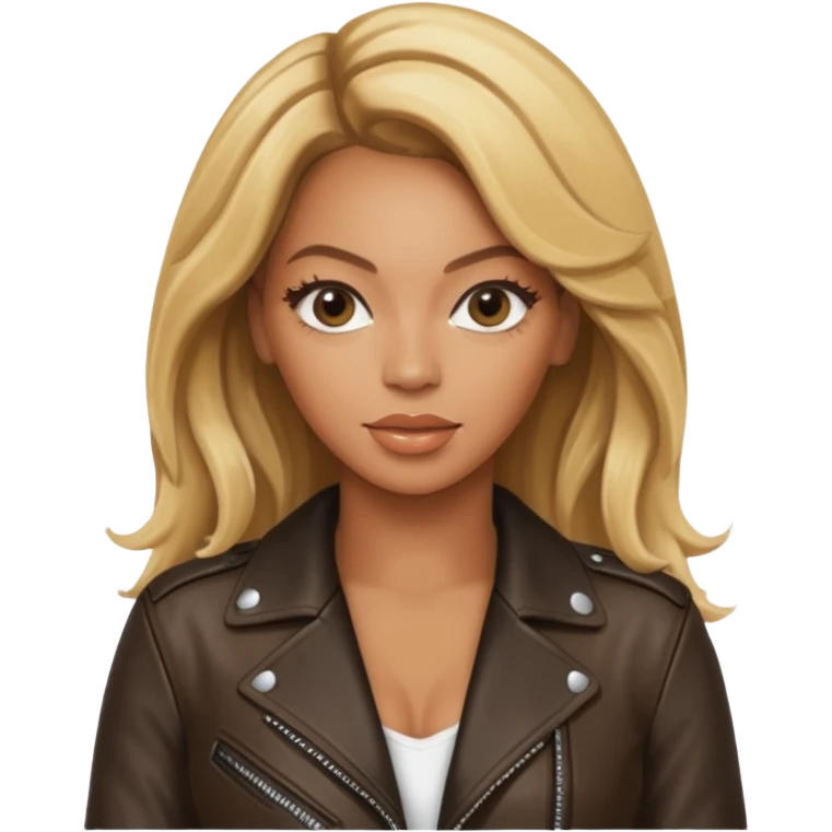 beyonce blonde hair jane wear leather jacket emoji