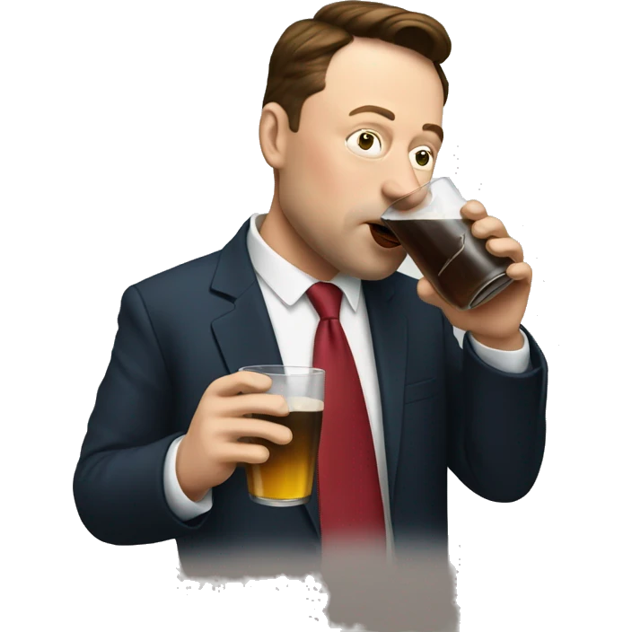Elonmusk drinking emoji