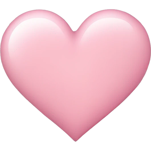 light pink heart emoji