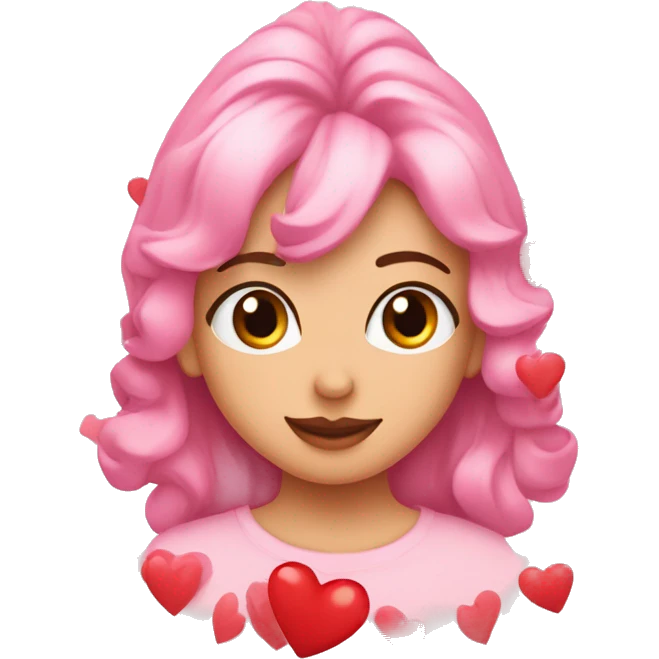 Carita asombrada con corazones  emoji