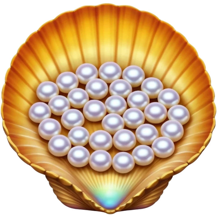 pearls in shells emoji